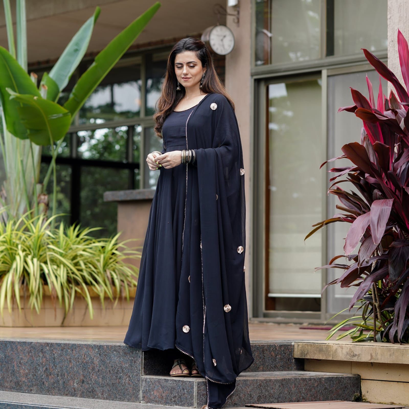 Buy BEFINEL Solid Plain Rayon A line One Piece Dress Gown Dress for Women &  Girls - XXL (44) - Black Online at Best Prices in India - JioMart.